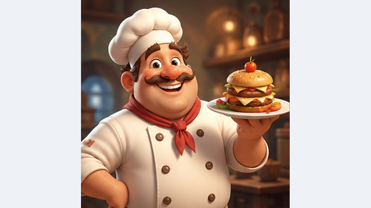 Gestileerd gamepersonage — Voorbeeldresultaat