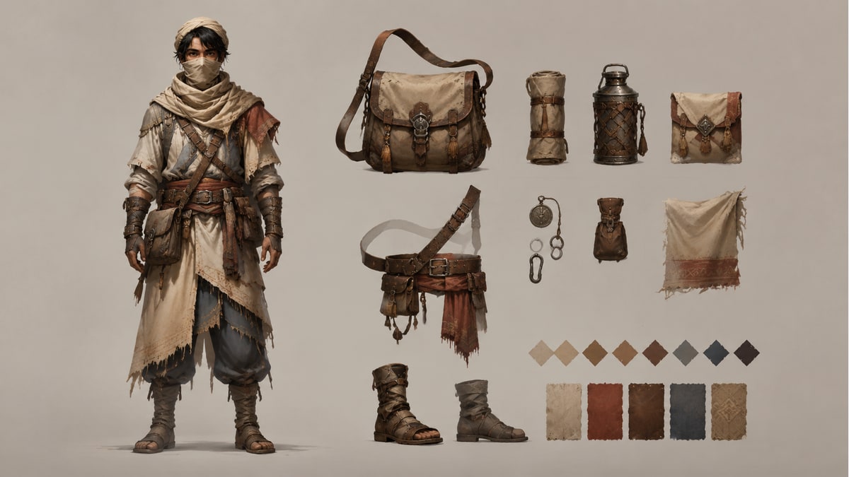 RPG-personageblad — Voorbeeldresultaat