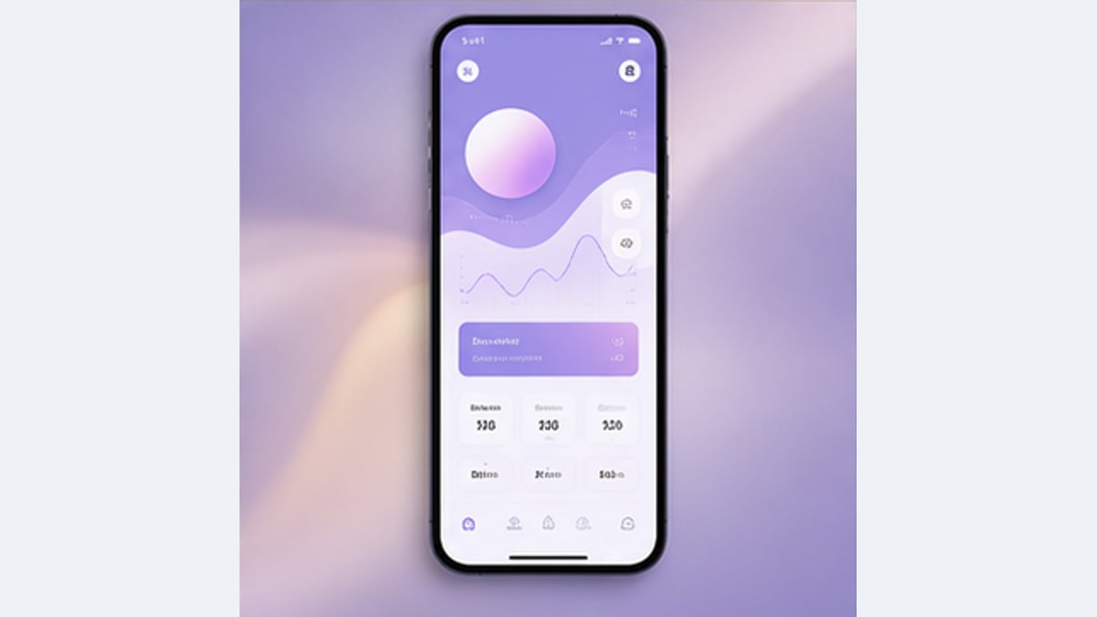 Interface van een mobiele app — Voorbeeldresultaat