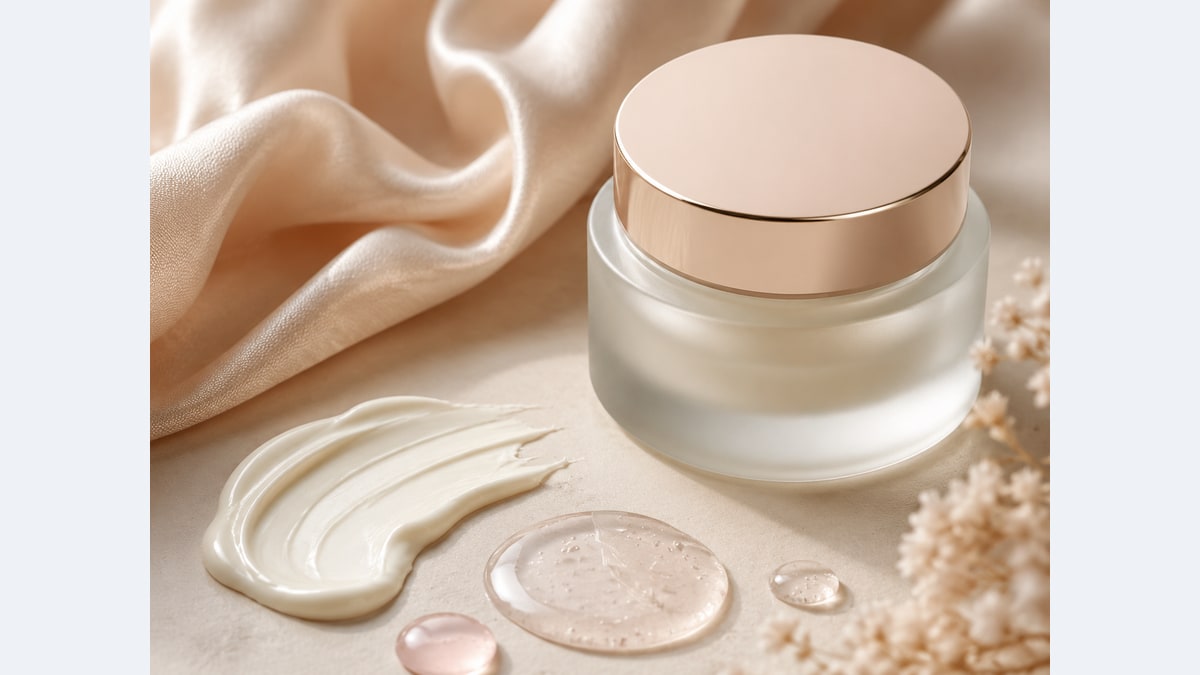 Textuurstaaltje van cosmetica — Voorbeeldresultaat