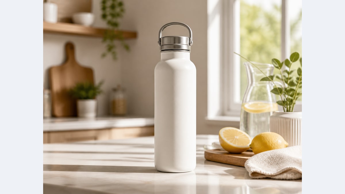 Product in een keukenscène — Voorbeeldresultaat