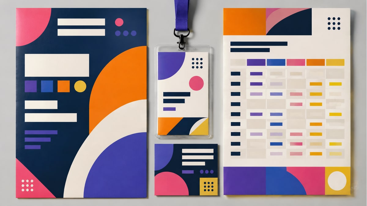 Visuele stijl voor een evenement — Voorbeeldresultaat