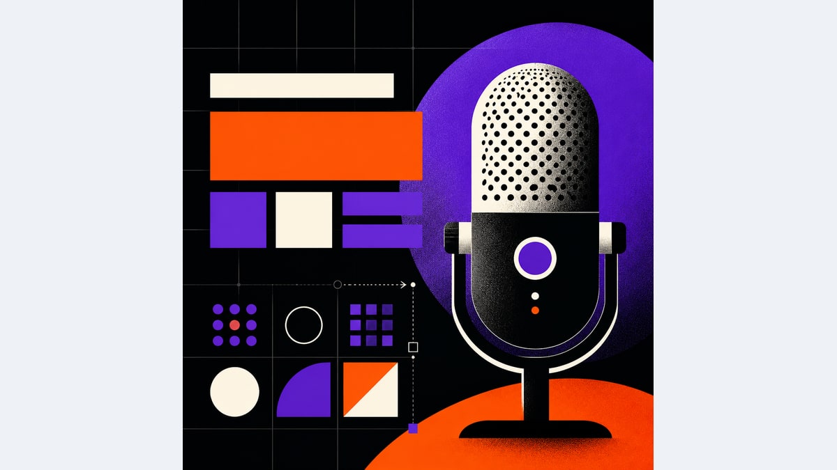 Concept voor een podcastomslag — Voorbeeldresultaat