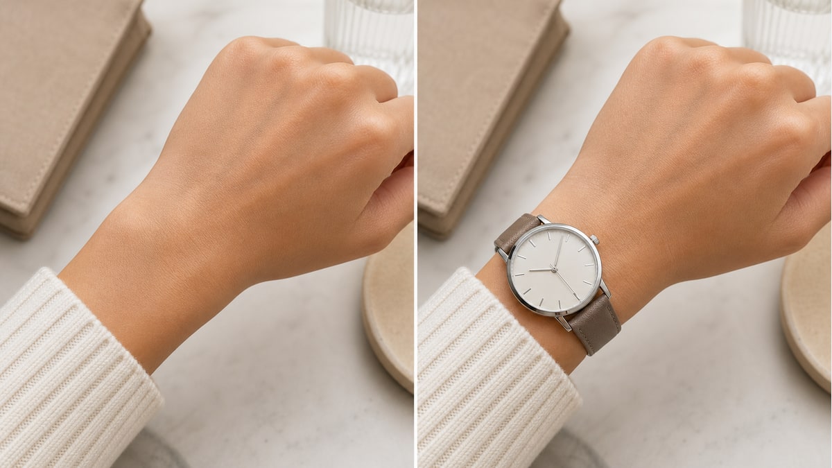 Horloge om de pols passen — Voorbeeldresultaat