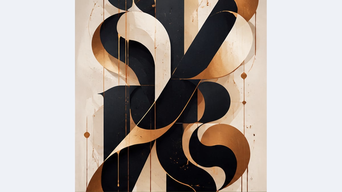Typografische poster — Voorbeeldresultaat