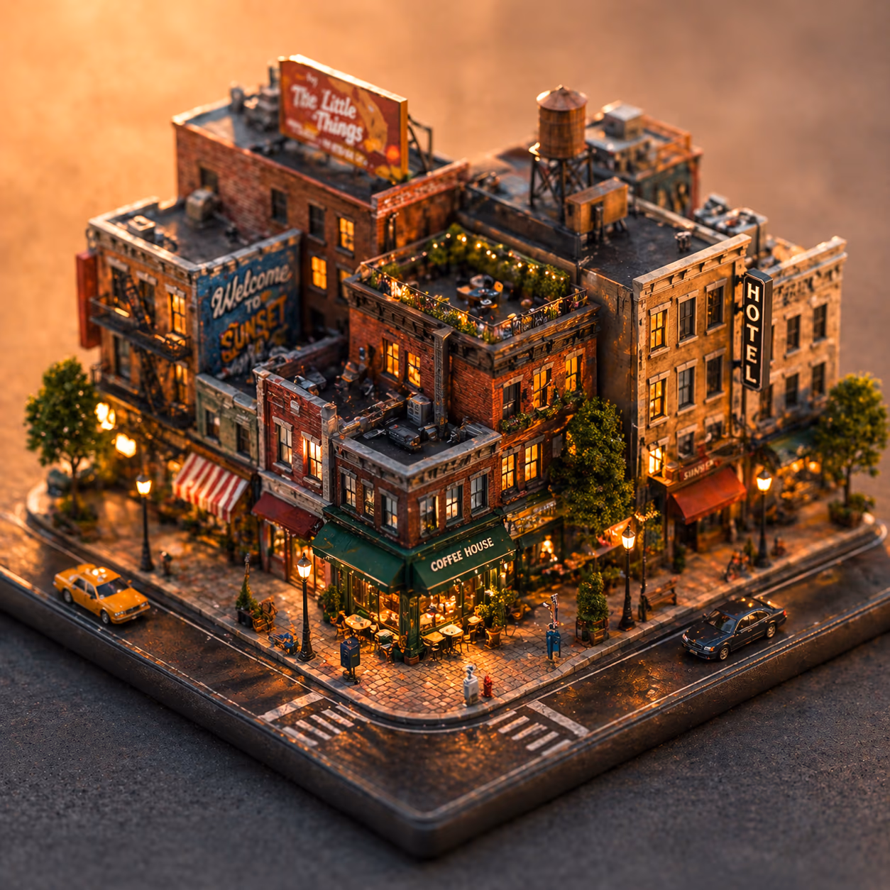 Cozy downtown block