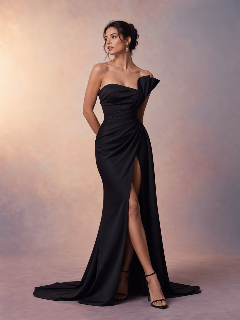 Flowing evening gown